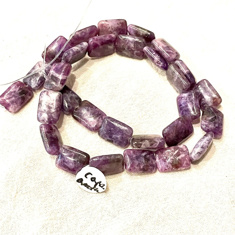 New Strand of 14x10mm Amethyst Beads